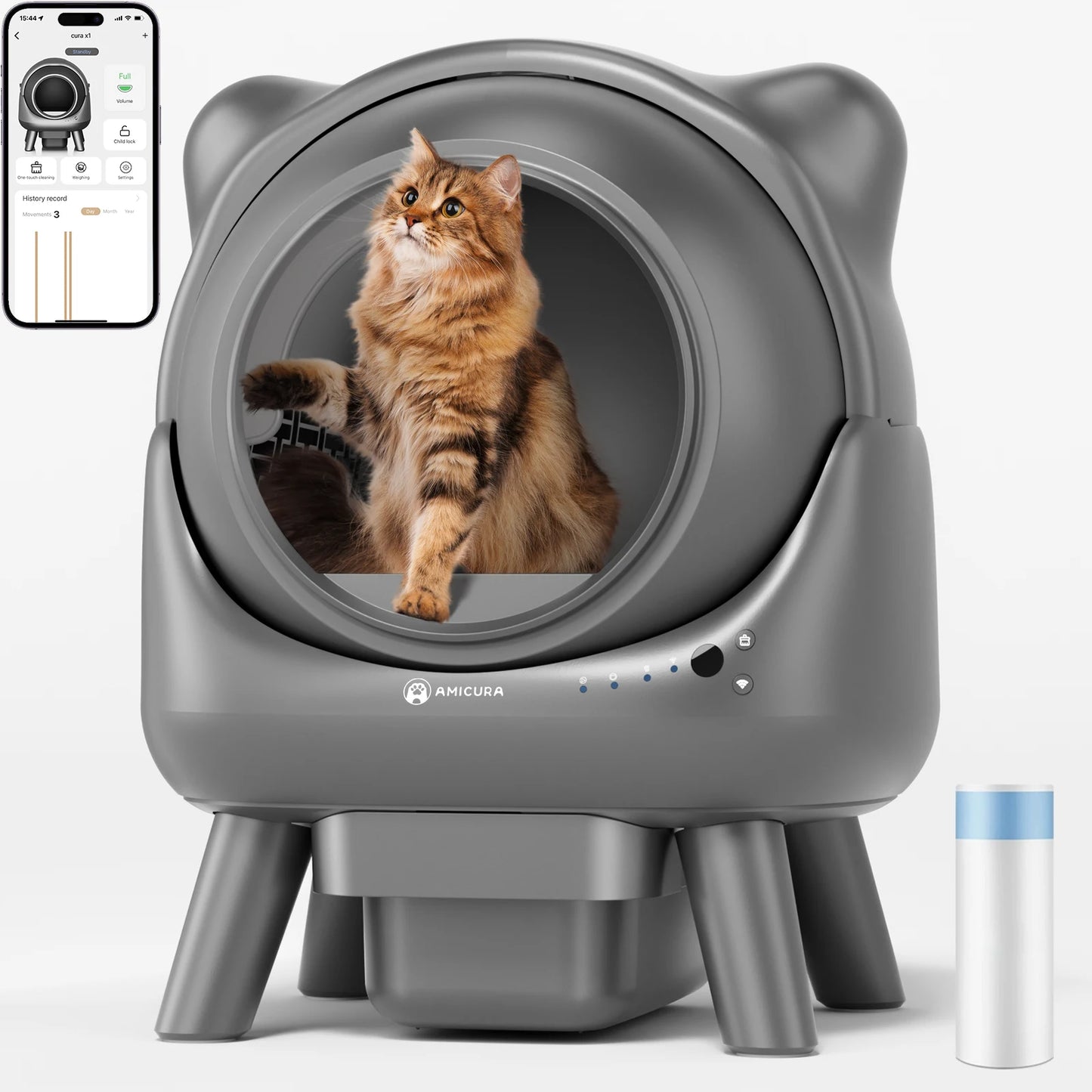 Cura X1 Self-Cleaning Cat Litter Box™
