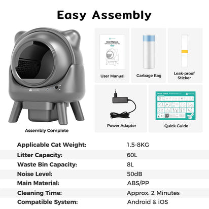 Cura X1 Self-Cleaning Cat Litter Box™