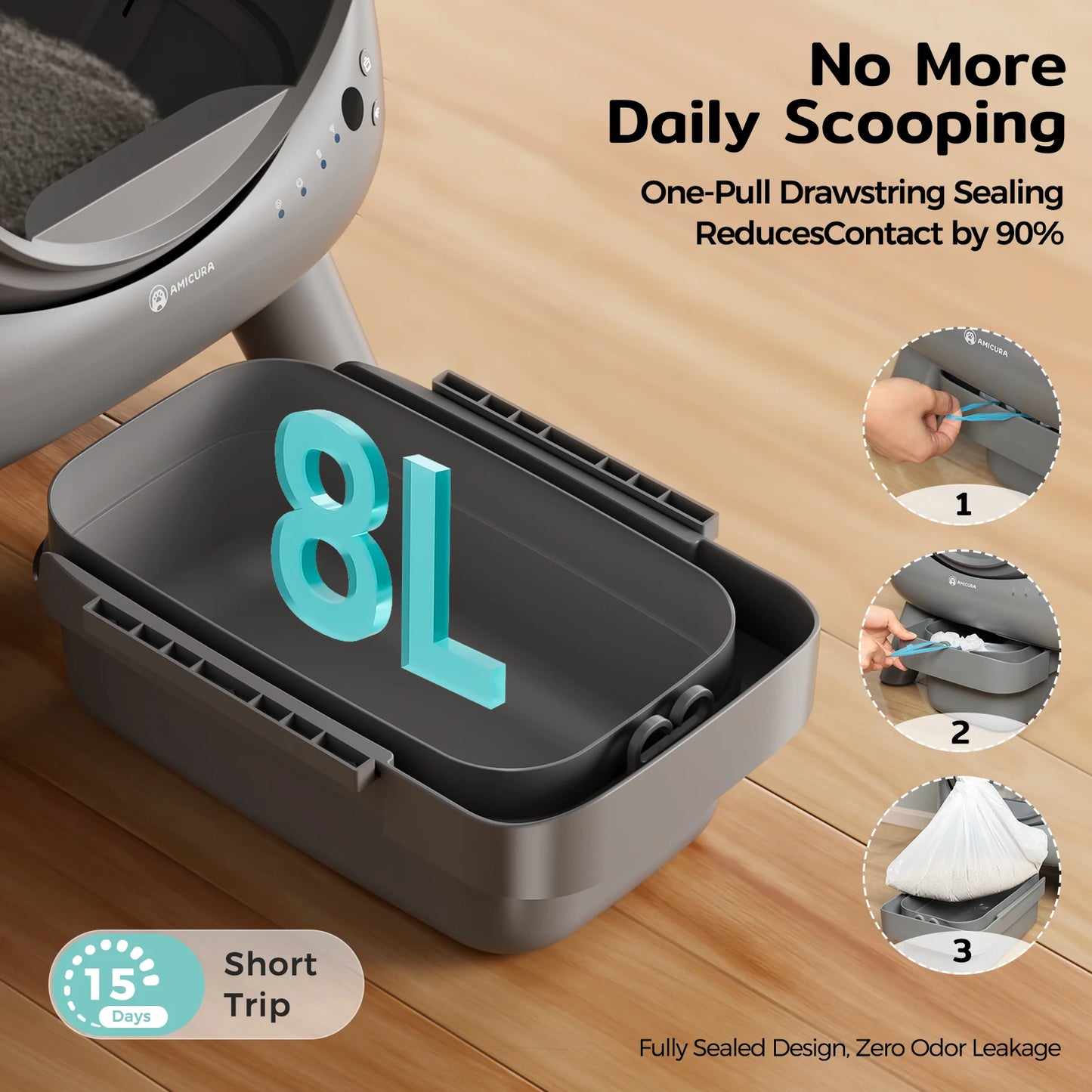 Cura X1 Self-Cleaning Cat Litter Box™